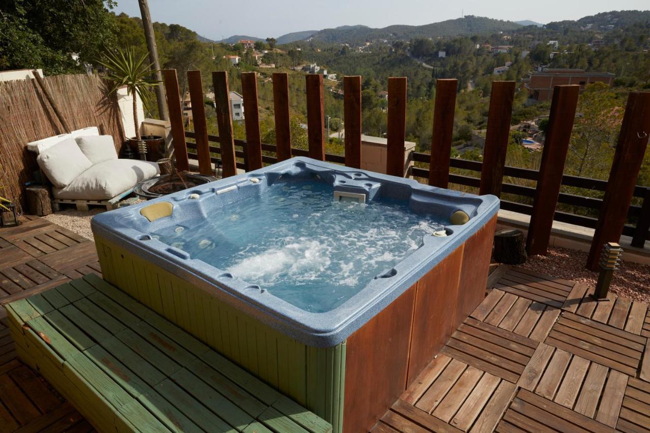 Amazing Vila Close To Sitges, Jacuzzi, Swimming Pool & Exellent Views Olivella Extérieur photo